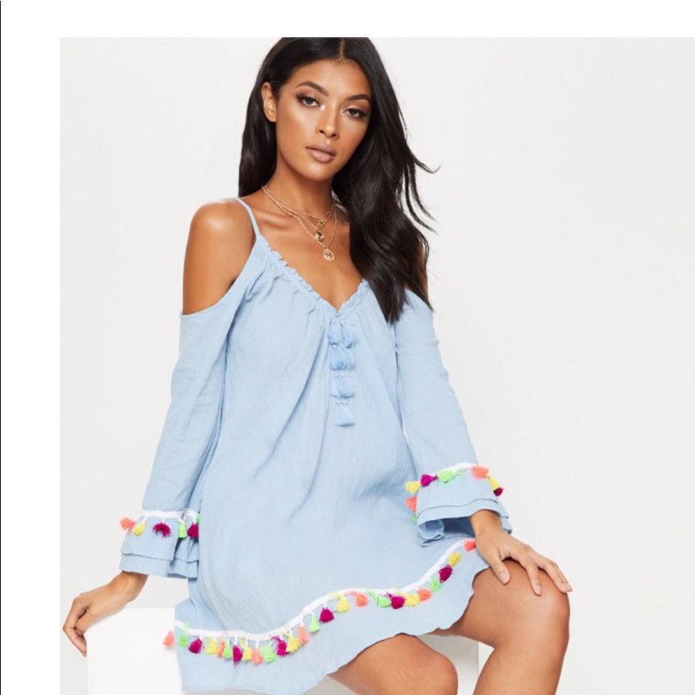 NWT Pretty little thing-Tassel detail shift dress